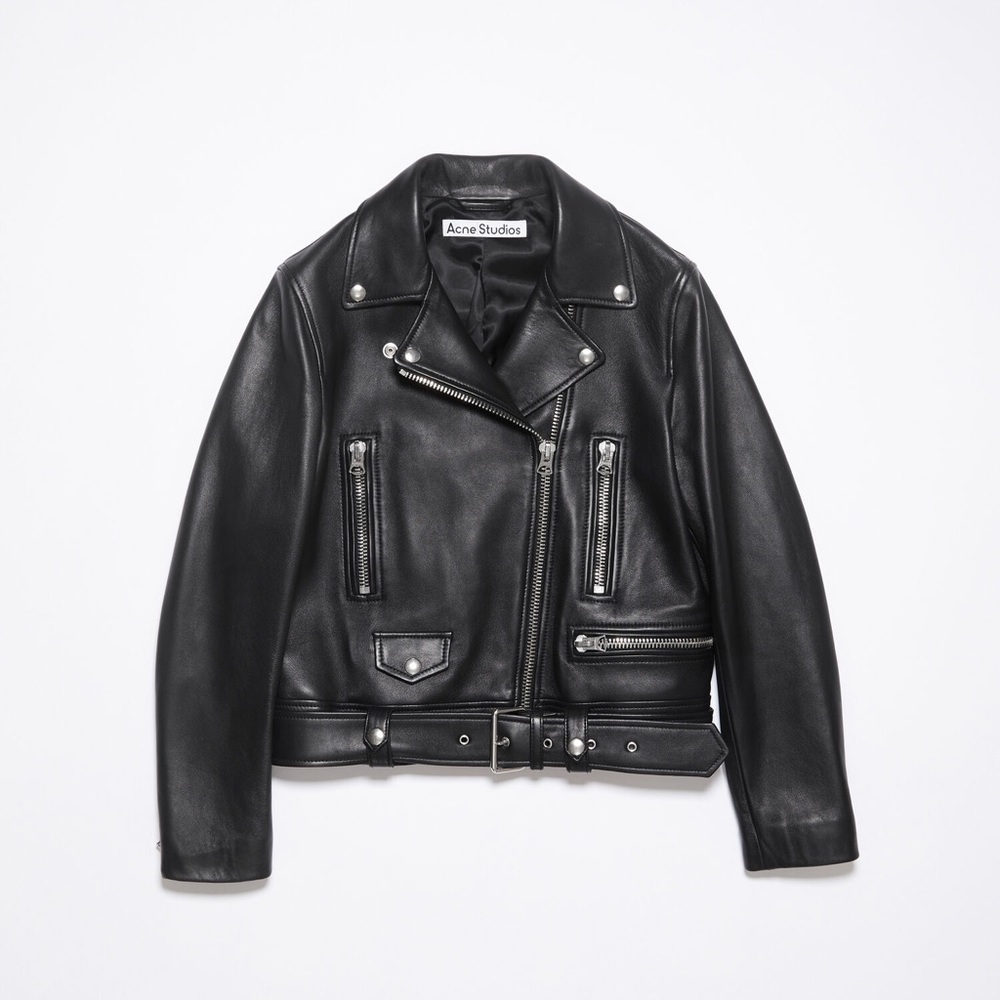 Acne Studios Biker Leather Jacket Size 36